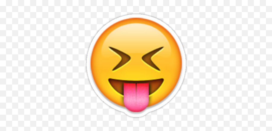 Emoji Tongue Sticking Out Happy Face - Tongue Out Eyes Closed Emoji,Tongue Sticking Out Emoji