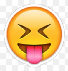 Emoji Tongue Sticking Out Happy Face - Tongue Out Eyes Closed Emoji,Tongue Sticking Out Emoji