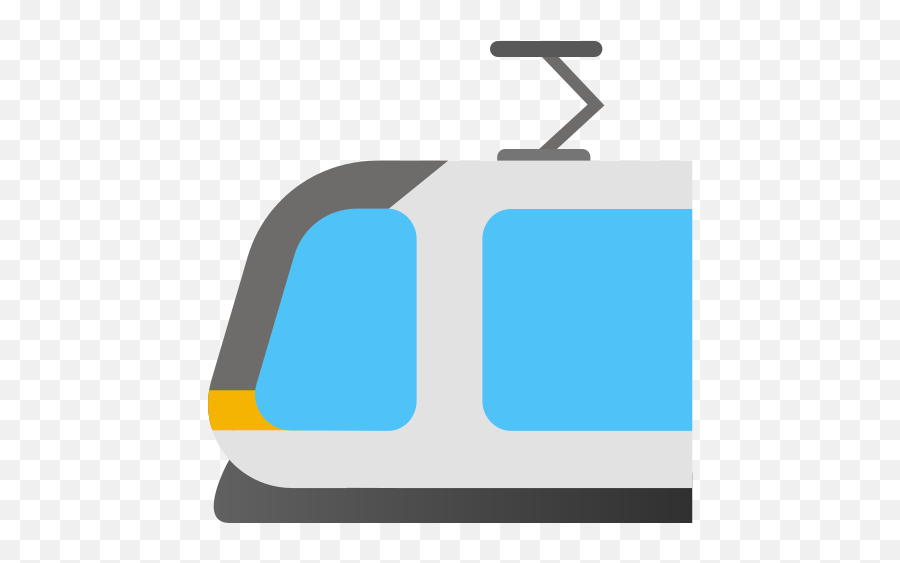 Light Rail Emoji - Vertical,Speed Of Light Emoji
