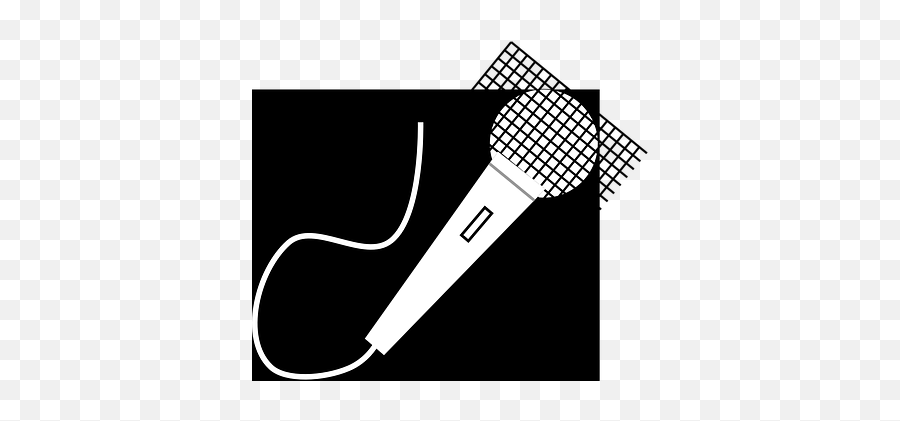 80 Free Mic U0026 Microphone Vectors - Pixabay Microfono Blanco Y Negro Emoji,Microphone Girl Hand Music Emoji