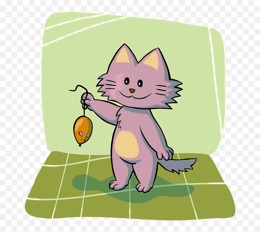 Happy Joy Fun Cat Holding Mouse - Illustrations On Inkscape Emoji,Funny Cat Emotions