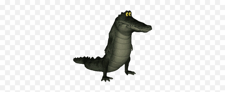 Gif - Transparent Animated Crocodile Gif Emoji,Flag Alligator Emoji