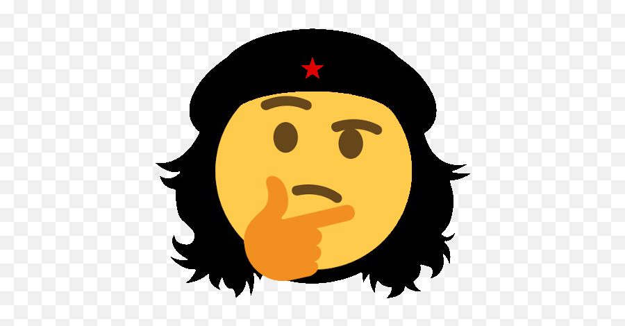 Thinking Emojis For Discord Slack - Che Guevara Emoticon,Thoughtful Face Emoji Keyboard