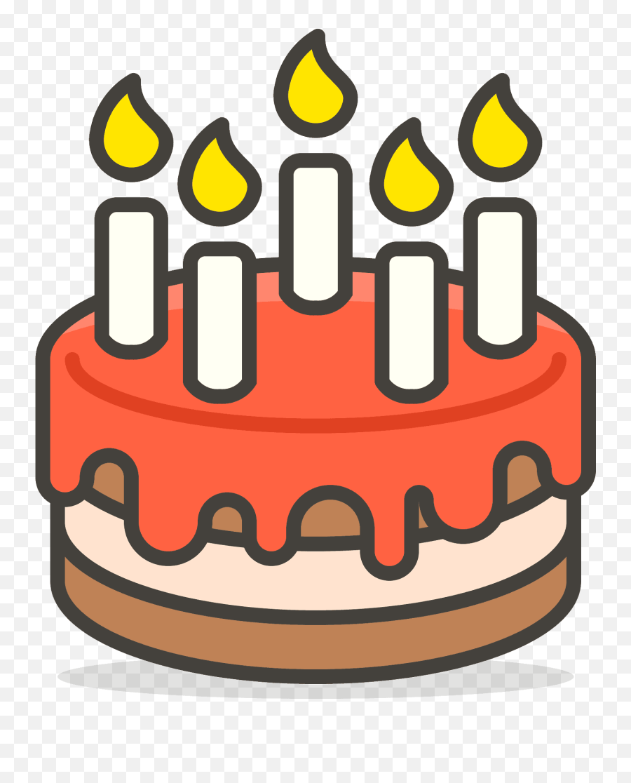 Birthday Cake Free Icon Of 780 Free - Birthday Cake Vector Png Emoji,Birthday Emoji