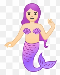 Mermaid Emoji Dark Skin Png Image With,Mermaid Emoji