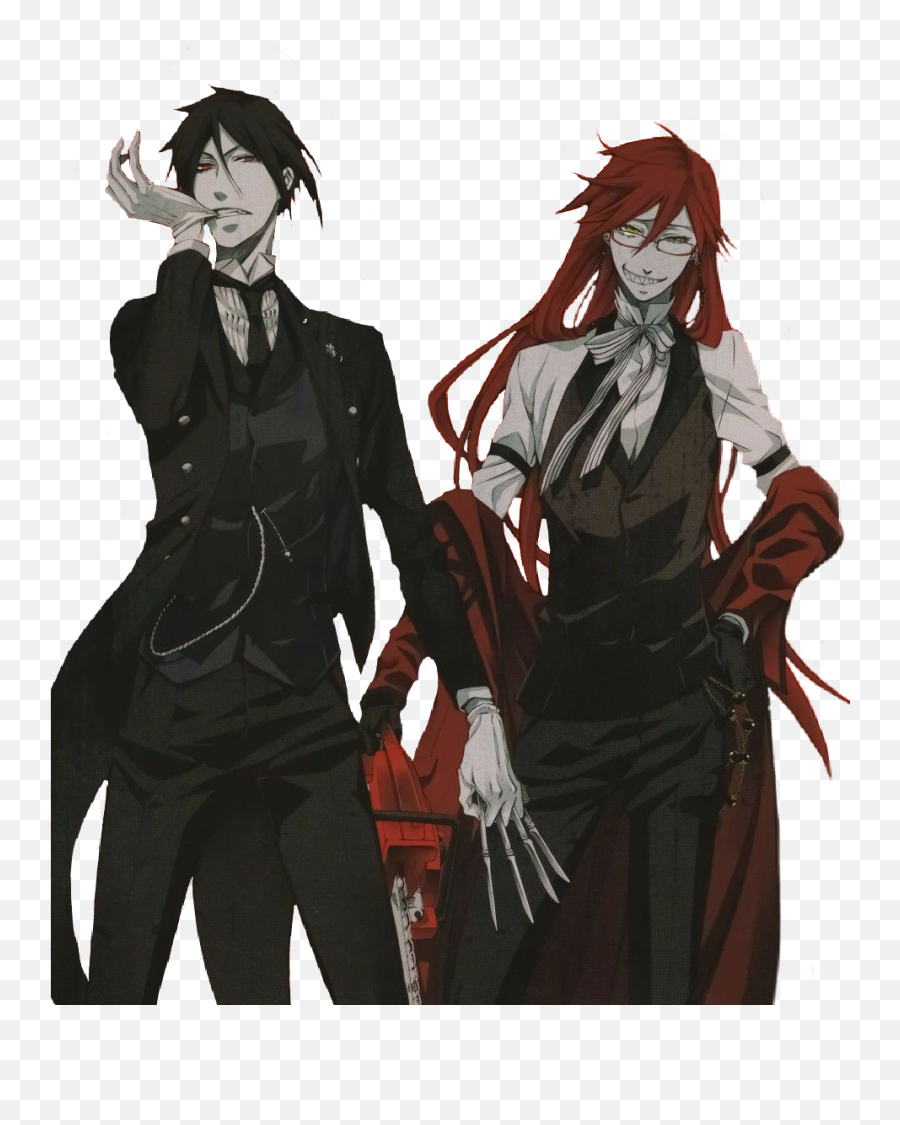 Grell Grellsutcliff Sebastian Sticker - Grell Sutcliff Emoji,Grell Sutcliff Emojis