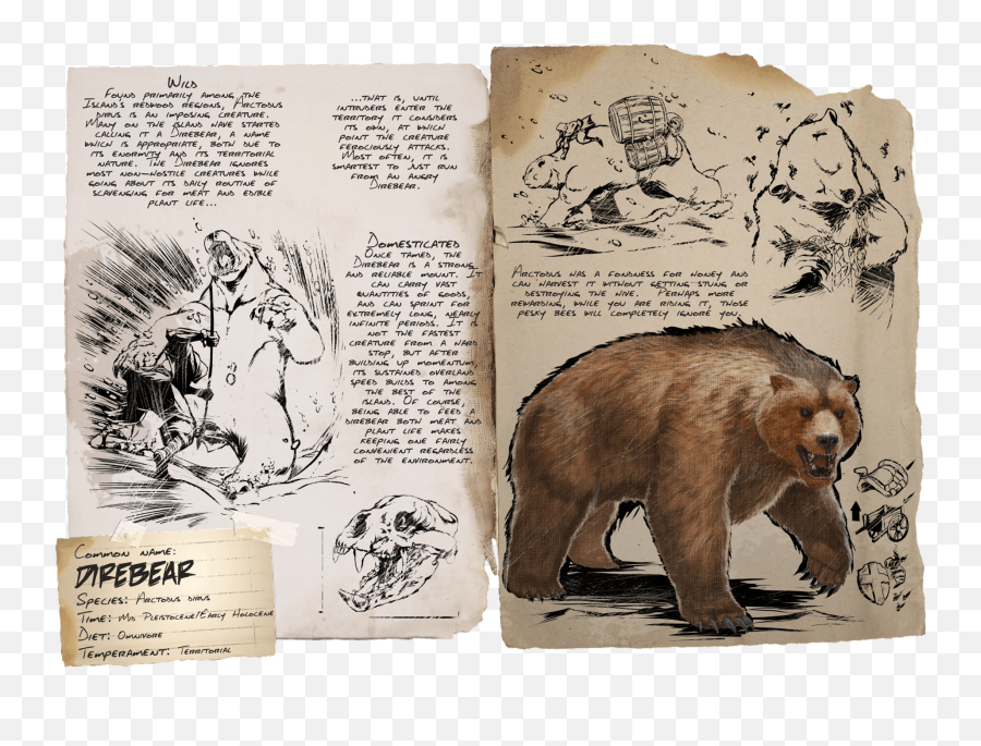 Get Used To The Bear Behind You Meaning - Ark Survival Evolved Dire Bear Emoji,Ark Survival Emojis