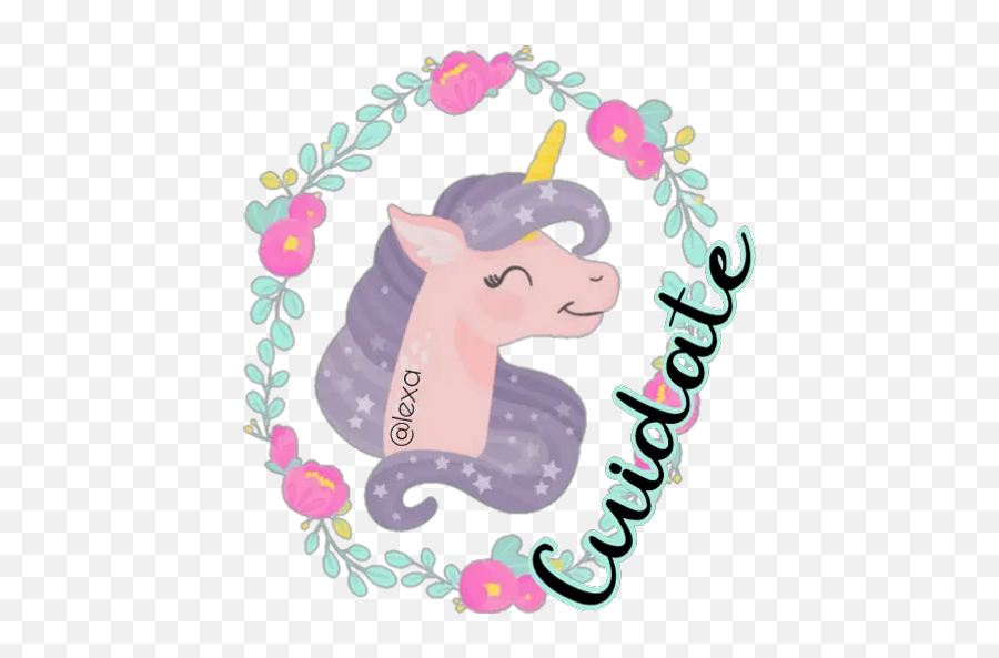 Sticker Maker - My Magical Unicorn Unicorn Emoji,Subscribe Button With Unicorn Emojis On It