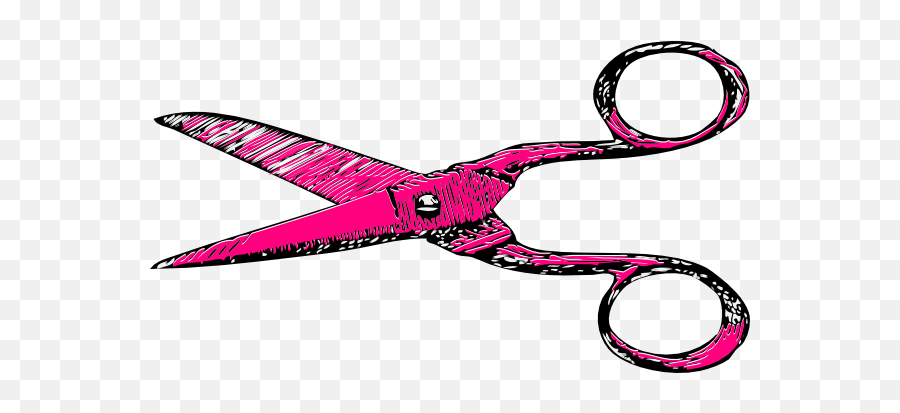 Hair Cutting Scissors Clipart - Scissors Vector Emoji,Pink Hair Cutting Scissors Emoji