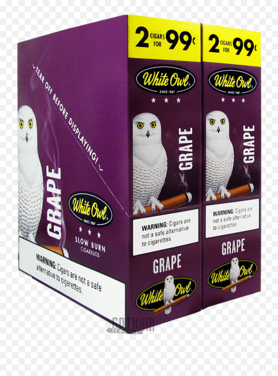 White Owl Cigarillos Grape - White Owl Cigarillos Silver Emoji,Owl Emotions Sort