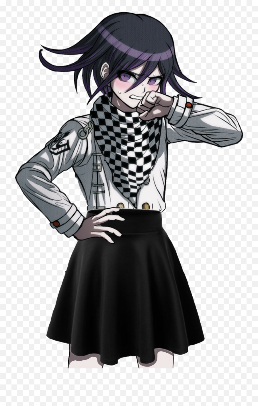 Kokichi Skirt Sticker By Miu11 Emoji,Emotion Sprites