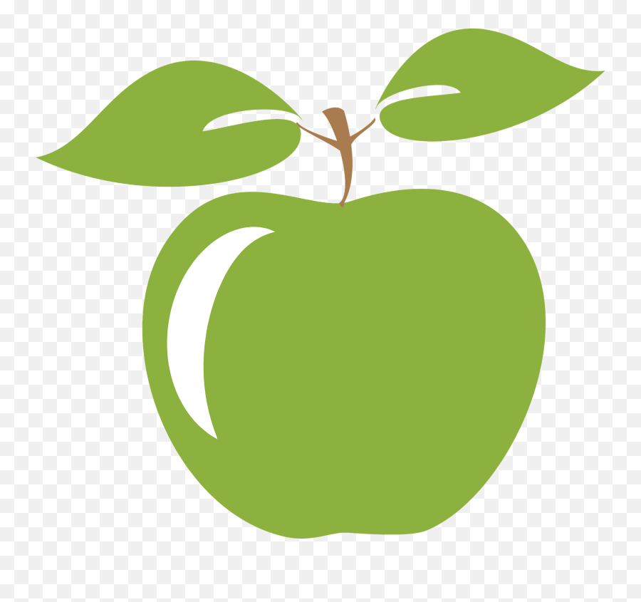 Green Apple Clipart Free Download Transparent Png Creazilla - Green Apple Clipart Emoji,Apple Emoji Vector Free Download