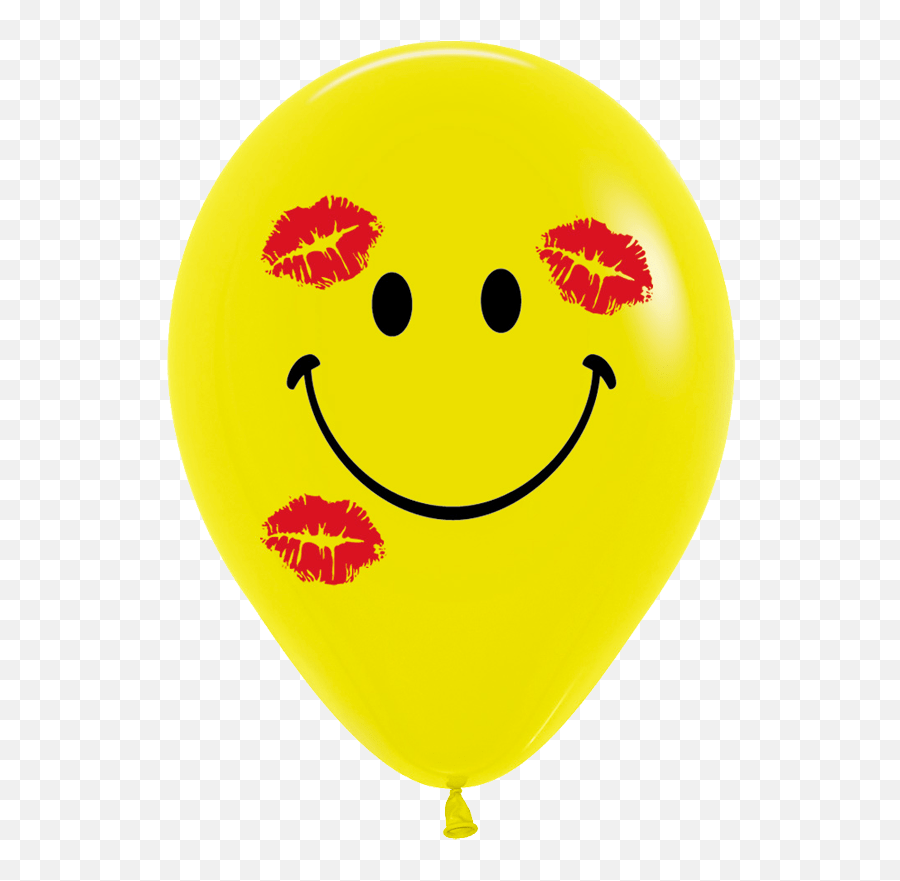 Sempertex Smiley Gesicht Küsse 30 Cm 12er Emoji,Geburtstags Emoticon