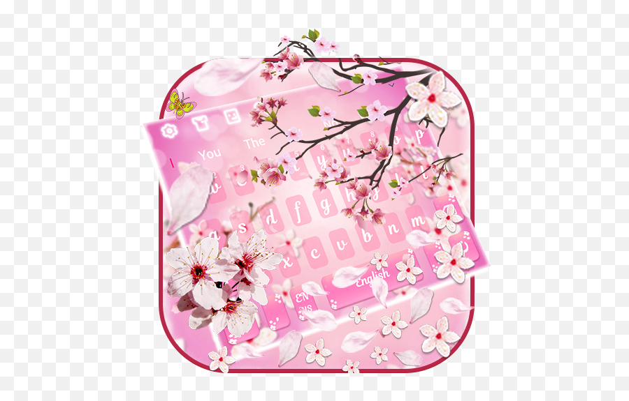 Cherry Blossom Sakura Keyboard Theme Apk 10001002 - Download Emoji,Sakura Blossom Emoji