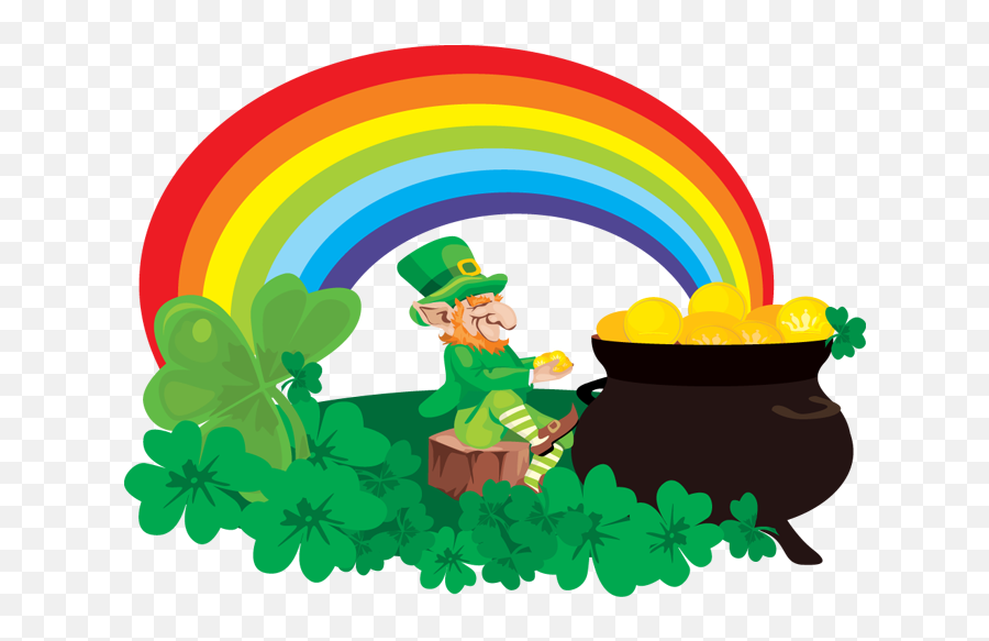 Pot Of Gold Rainbow Png Png Mart Emoji,Pot Of Gold Emoji