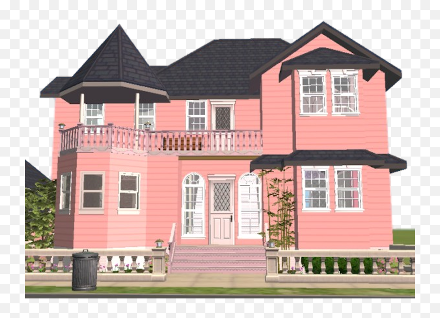 Pink House - Transparent Pink House Png Emoji,Pink Emoji House