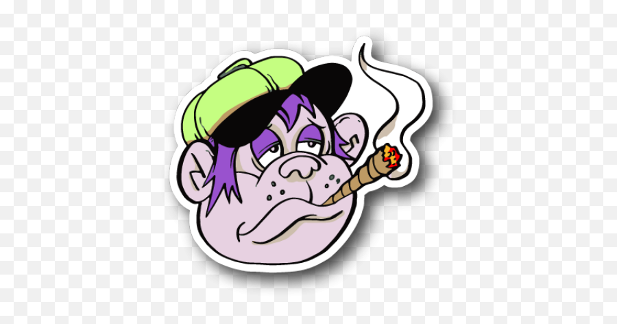 Blunt Clipart Cartoon Blunt Cartoon - Cartoon Smoking Stickers Emoji,Blunt Emoji