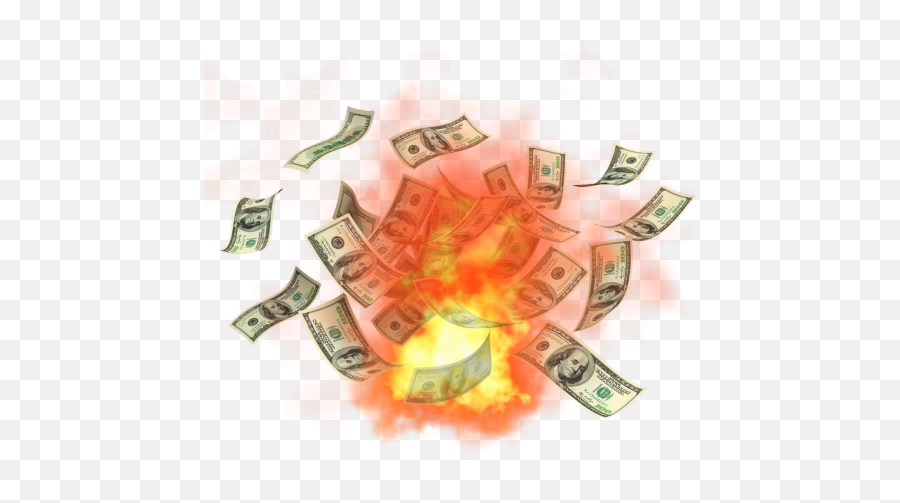 Burning Money Png Burning Money Png - Transparent Background Burning Money Transparent Emoji,Money Emoji Background Tumblr