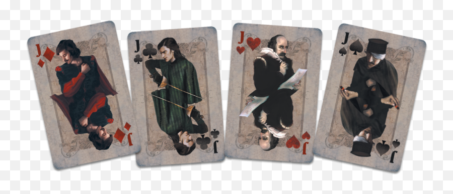 Romeo And Juliet Playing Cards Black - Playing Card Emoji,Bicycle Emotions Playing Cards