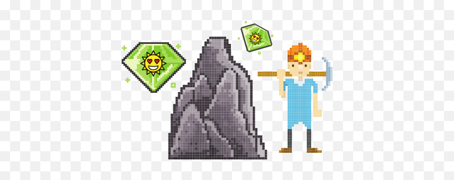 Generate A Random Emoji Nft With On - Chain Data Pixelated Boulder,Emoji Level 18