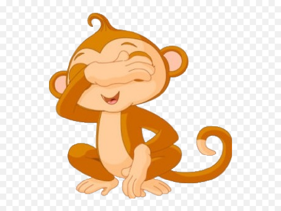 Free Monkey Clipart - Google Cartoon Image Of A Monkey Emoji,Three Wise Monkeys Emoji