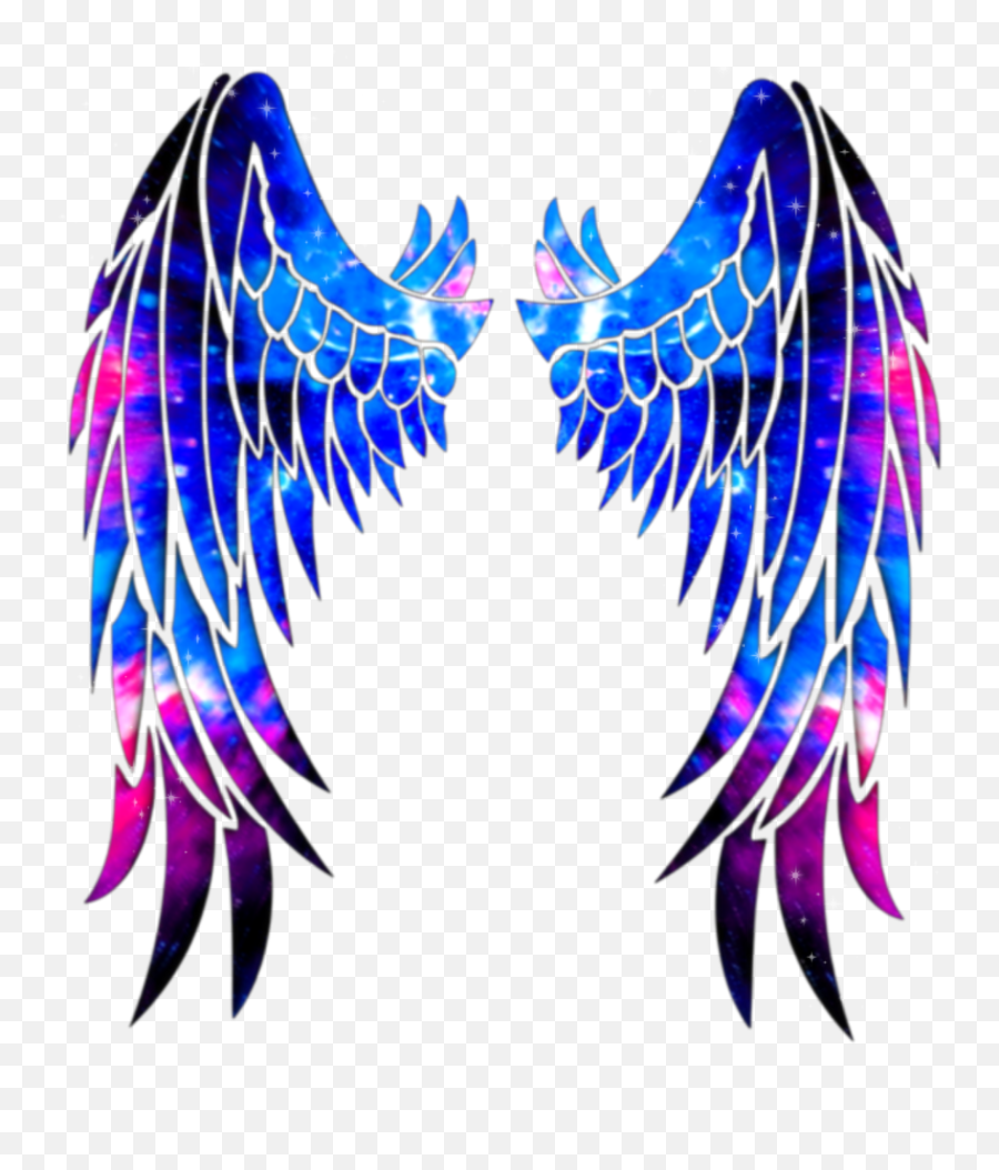 Angel Wings U0026 Similar Hashtags Picsart - Neon Picsart Wings Background Png Emoji,Wing Emoji Copy And Paste