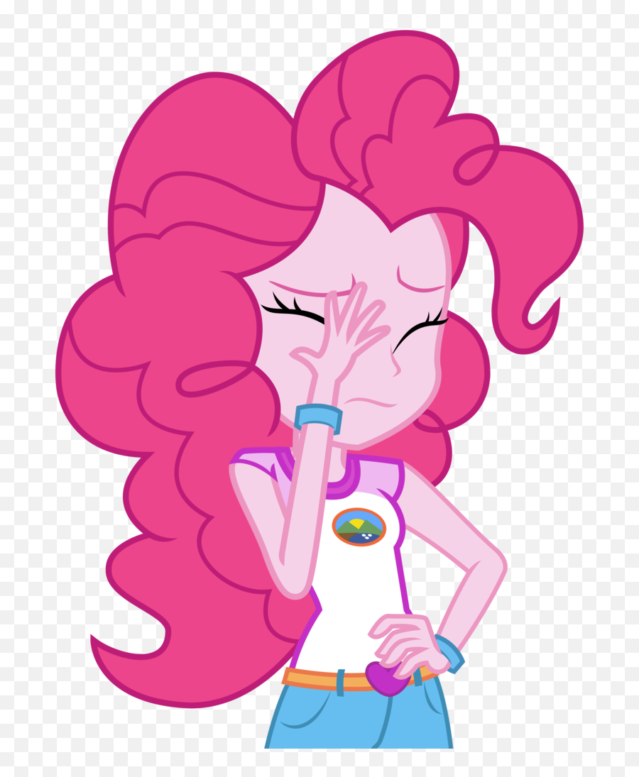 Facepalm Transparent Background Free - Mlp Eg Pinkie Pie Legend Of Everfree Emoji,Facepalm Emoji Girl