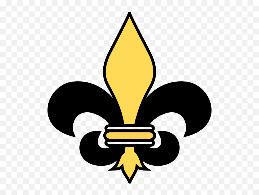 Gray Fleur De Lis Clip Art - Clip Art Library Outline Fleur De Lis Png Emoji,New Orleans Saints Emojis