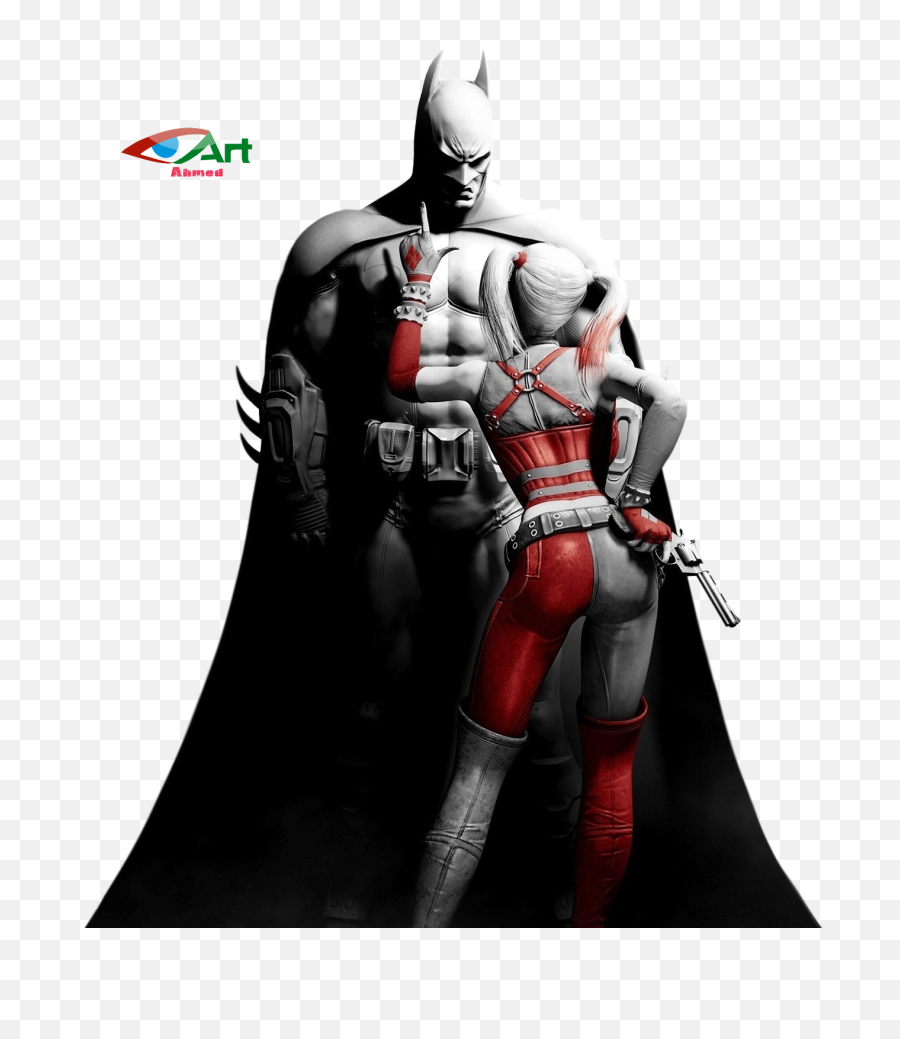 Batman Arkham City Png Photo - Harley Quinn Und Batman Emoji,Arkham City Background Emoticon