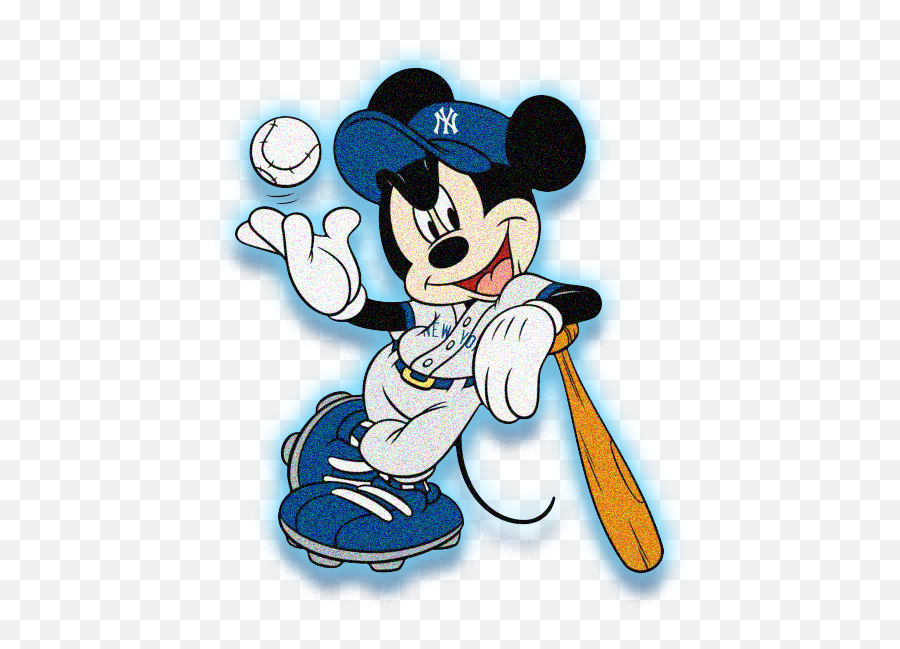 New York Yankees - Mickey Mouse Baseball Emoji,Yankees Emoji