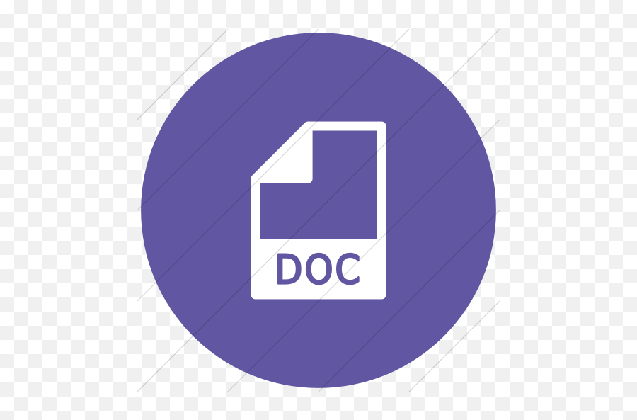 Iconsetc Flat Circle White On Purple Mime Types Document - Mkv Icon Emoji,Google Doc Emoticons