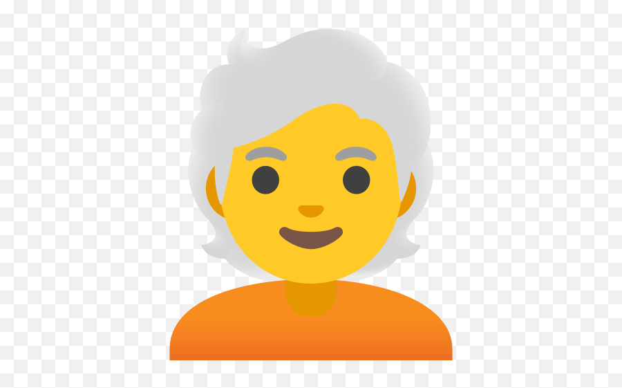 White Hair Emoji - Emoticon Persona Png,Hair Fli Emojis