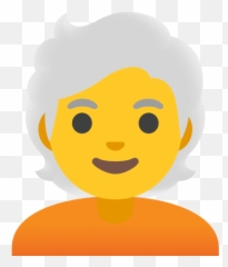 White Hair Emoji - Emoticon Persona Png,Hair Fli Emojis