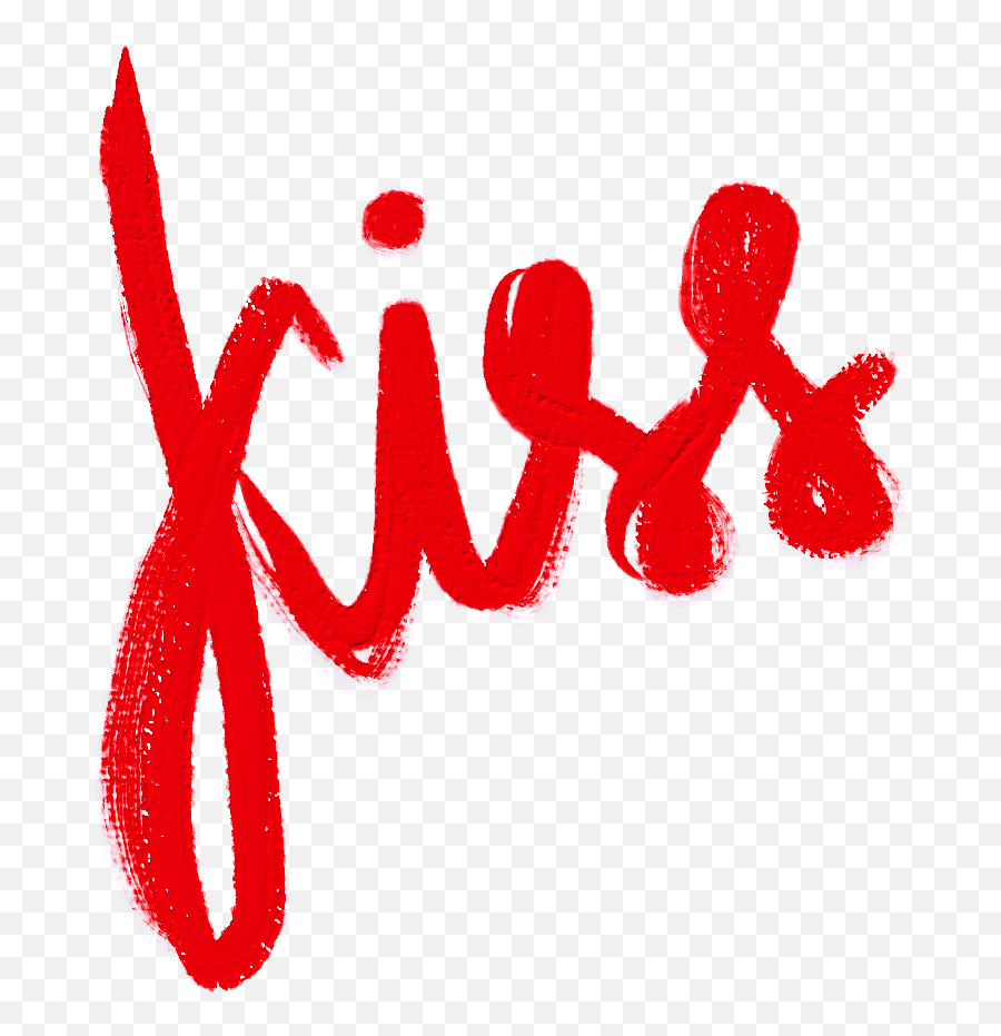 Kiss Love Message Sticker - Dot Emoji,Red Emotion Texture