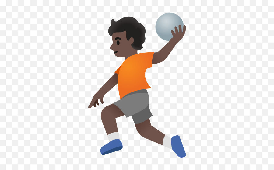 Dark Skin - Handball Emoji,Soccer Player Emoji