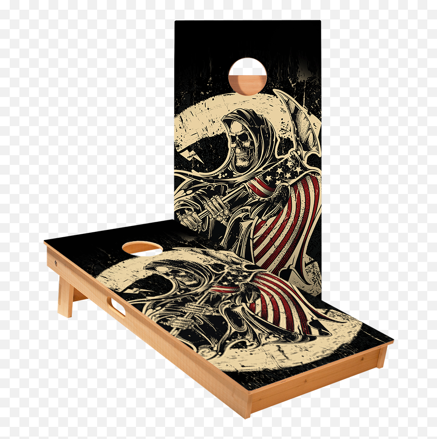 Star Usa Grim Reaper Professional - Sunset Themed Cornhole Boards Emoji,Grim Reaper Emoticon Facebook