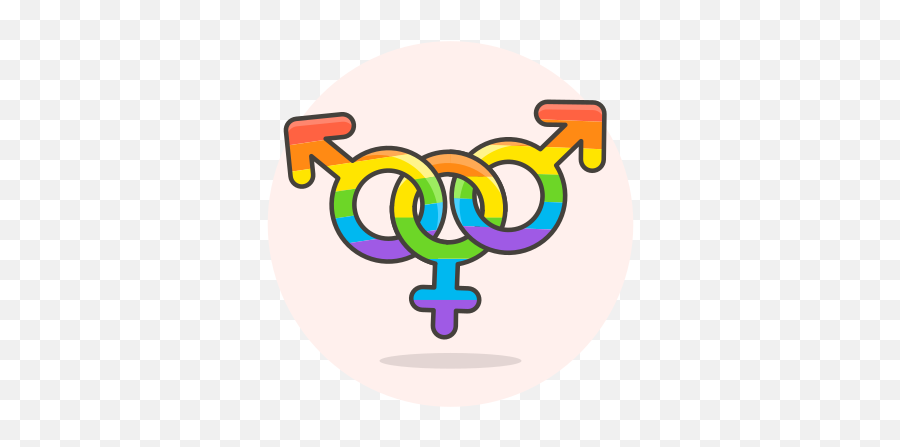 Bisexual Lgbtq Sign Free Icon Of Lgbt Illustrations - Emoji Bisexual Symbol,Emoticons Signos
