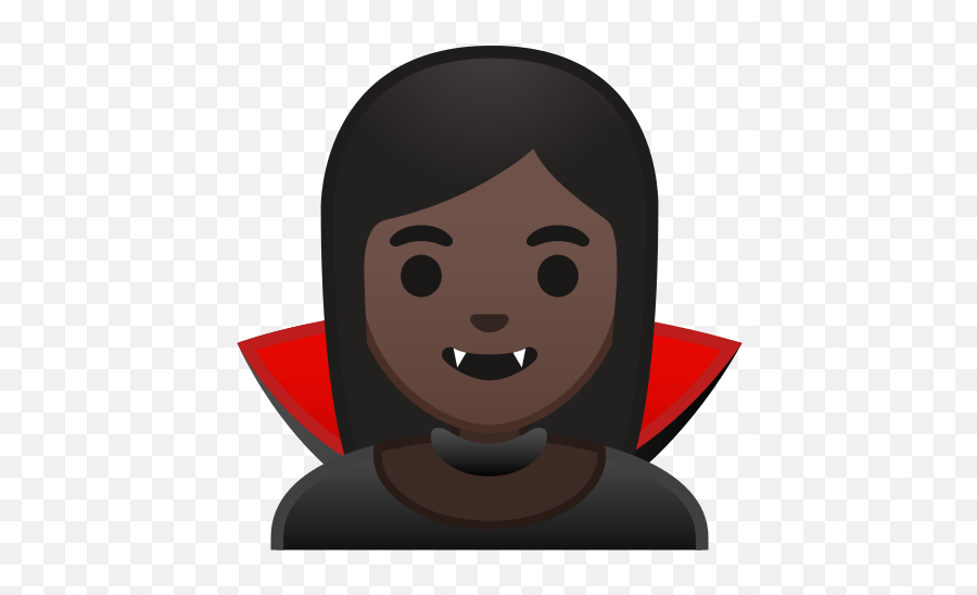 Vampire Emoji With Dark Skin Tone - Black Woman Office Worker Emoji,Vampire Emojis For Vampires The Darkside