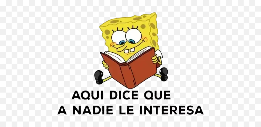 De Todo Whatsapp Stickers - Dibujo Bob Esponja Leyendo Emoji,Plasta De Mierda Emoticon Whatsapp