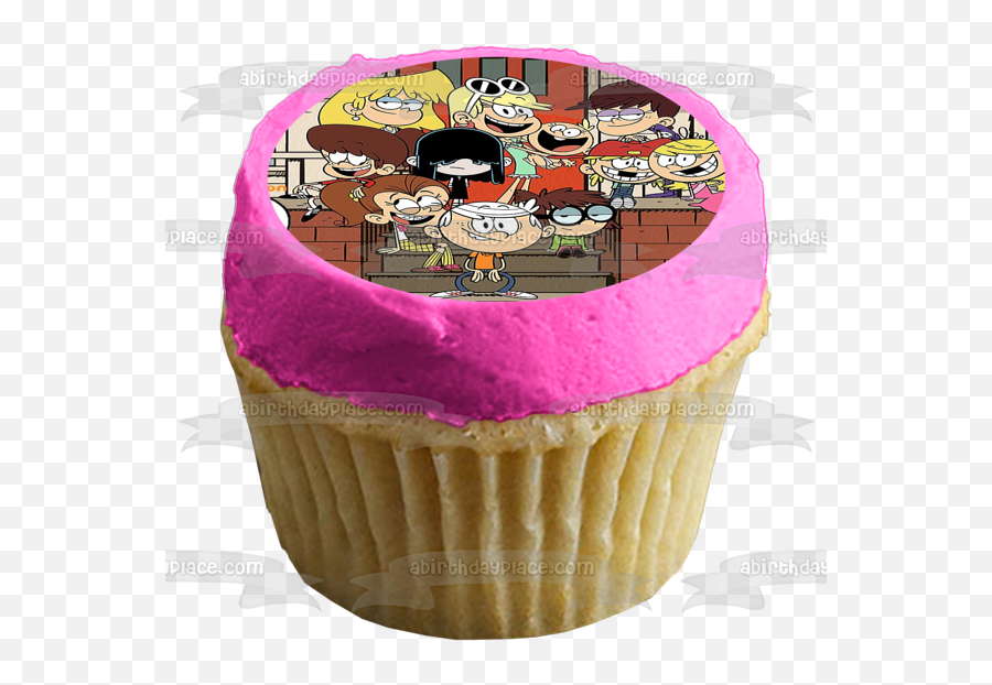 The Loud House Lori Leni Luan Lola Lucy Luna Lisa Lincoln Lily Lana Lynn Edible Cake Topper Image Abpid52086 - Godfather Edible Cake Topper Emoji,Lincoln Loud With No Emotion On His Face