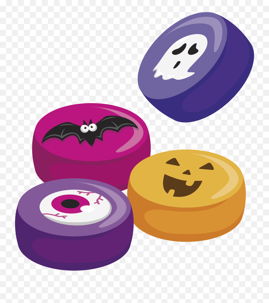 Halloween Candy Candys Cartoon Sticker By 4asno4i - Fictional Character Emoji,Batting Eyes Emoji