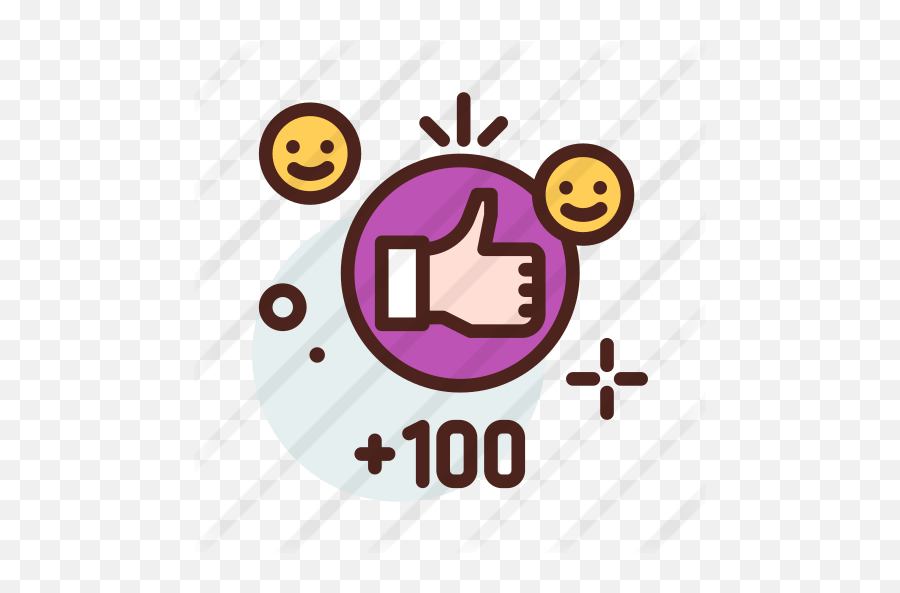 Likes - Free Social Media Icons Happy Emoji,100 Emoticon