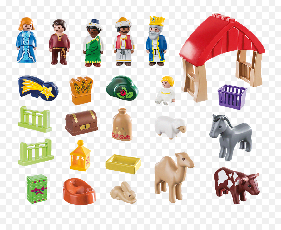 2021 Playmobil Christmas Manger Advent Calendar Play And Emoji,Baby Donkey Emoticon