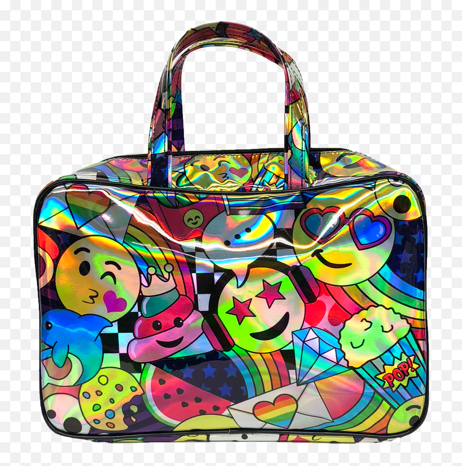 Download Emoji Party Holographic Large - Top Handle Handbag,Bag Emoji