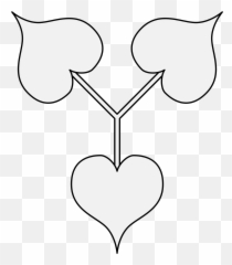 Linden - Traceable Heraldic Art Emoji,Heavy Black Heart Emoji