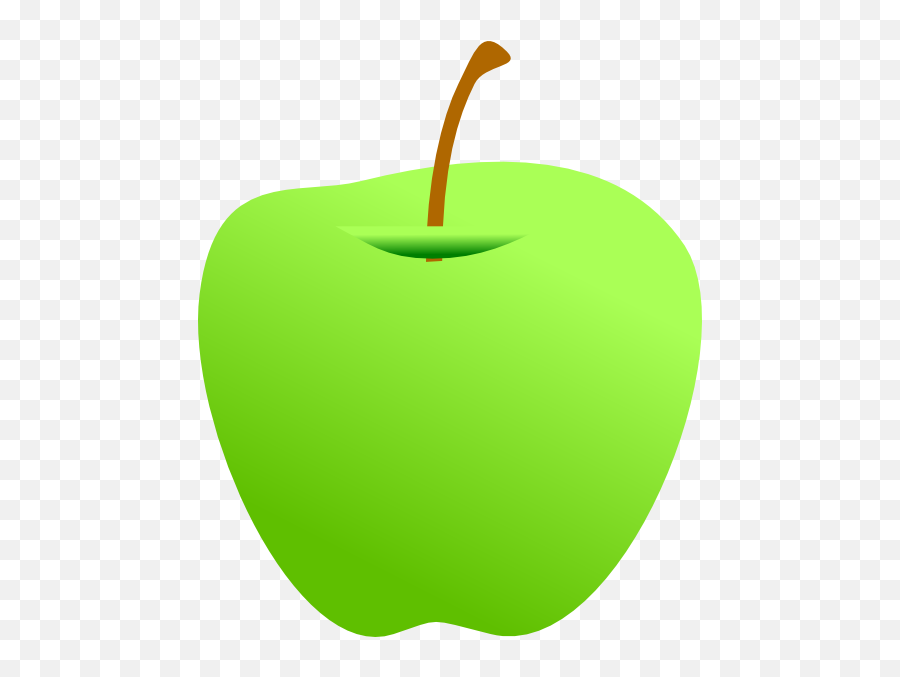 Green Apple Clip Art At Clkercom - Vector Clip Art Online Emoji,Green Apple Fruit Emoji