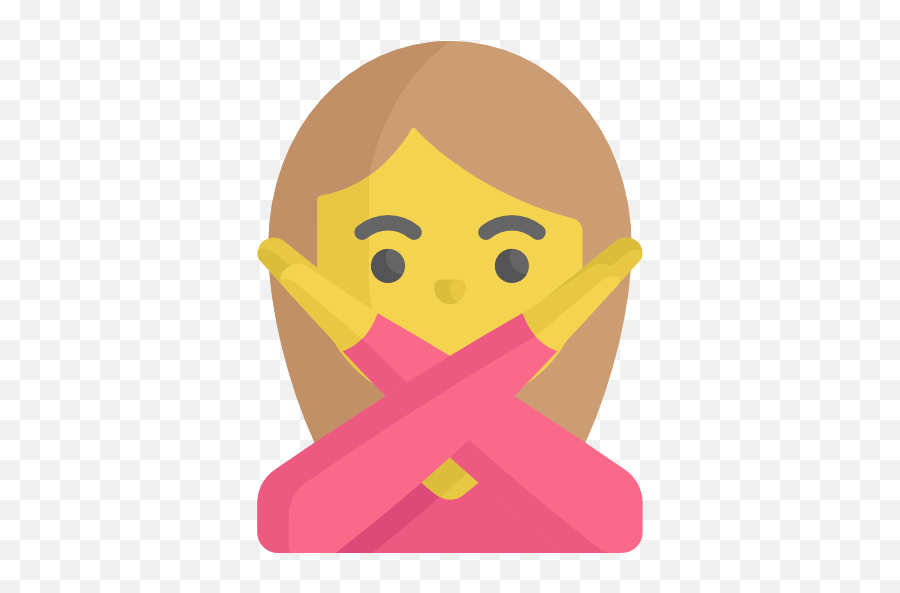 Free Icon Negative Emoji,Emoji With Woman Arms Crossed On Face
