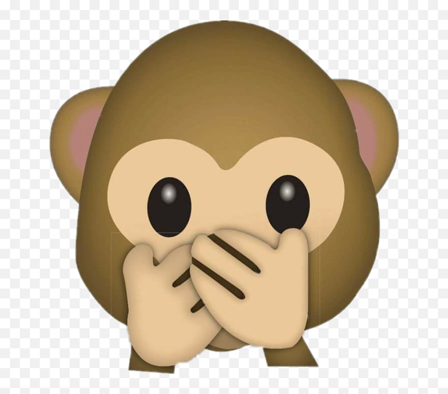 Emoji Monkey Png - Emoji Monkey Emojimonkey Emoji Monkey Silence Png,Monkey Emoji