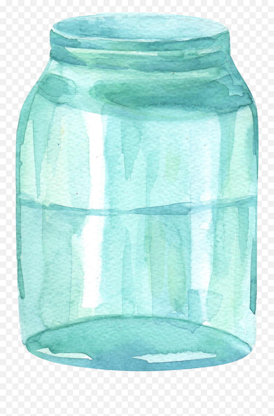 Ftestickers Watercolor Jar Sticker - Cylinder Emoji,Mason Jar Emoji