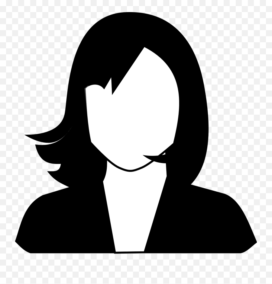 Sub - Black And White Woman Clip Art Emoji,Self Concious Emotions